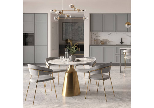 Стул Turin чёрный с золотыми ножками