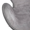 Кресло SWAN STYLE CHAIR серый, искусственная замша