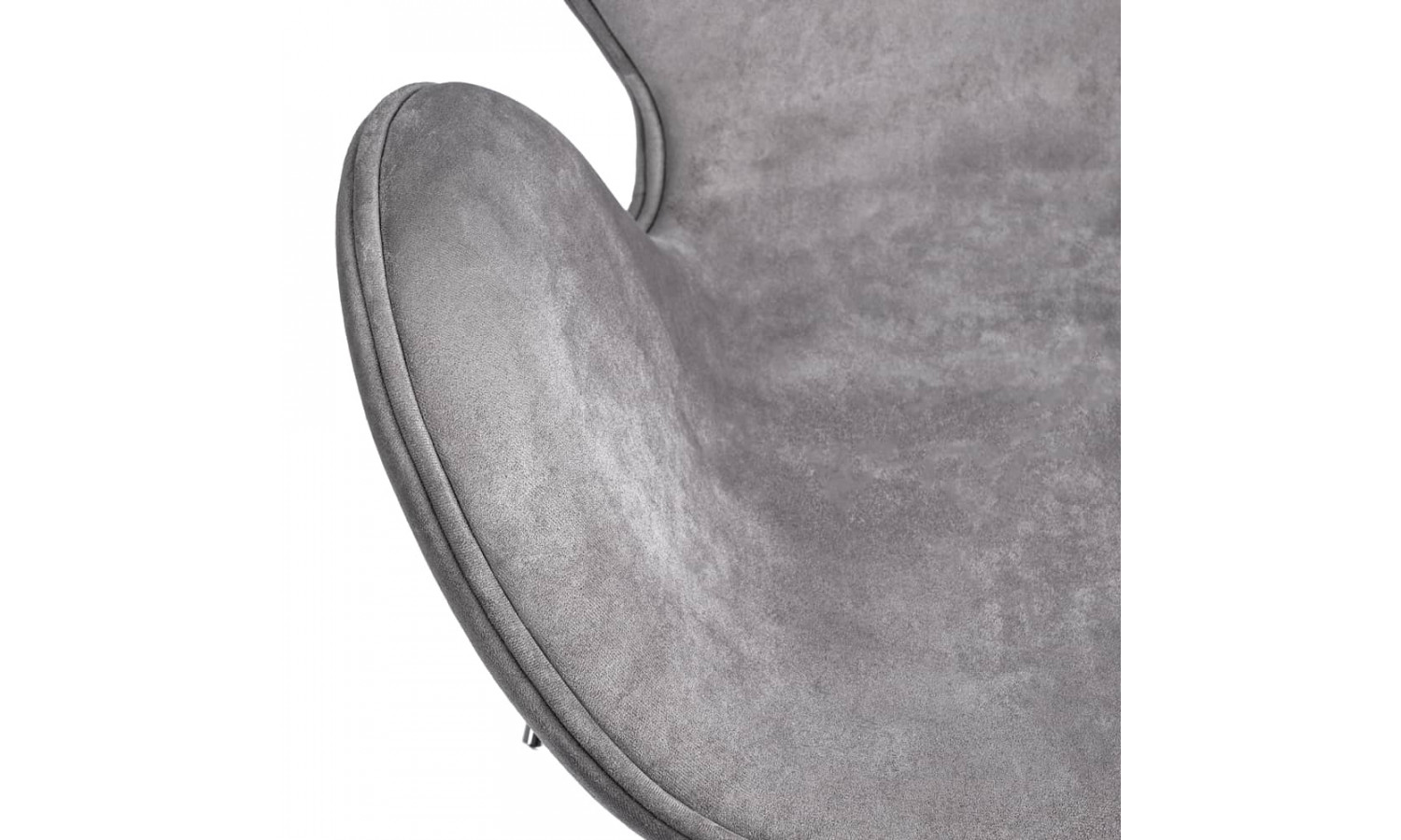 Кресло SWAN STYLE CHAIR серый, искусственная замша