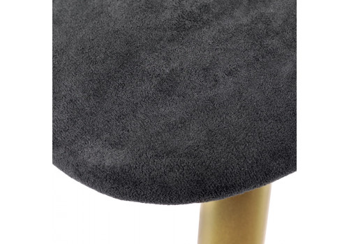 Стул Paola графит, матовое золото, на поворотном механизме