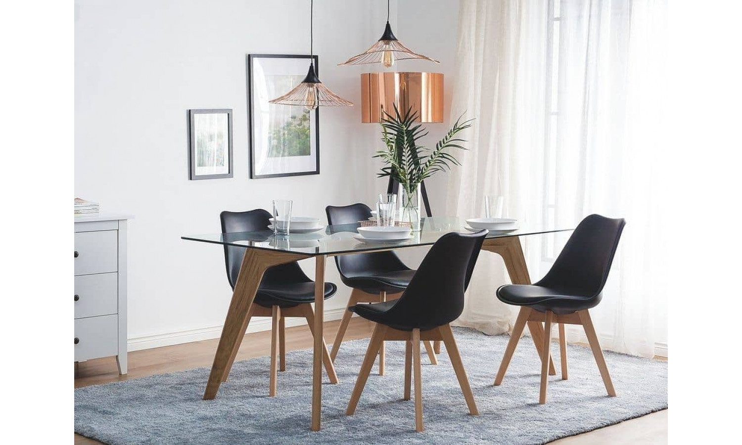 Комплект из 2-х стульев Eames Bon чёрный