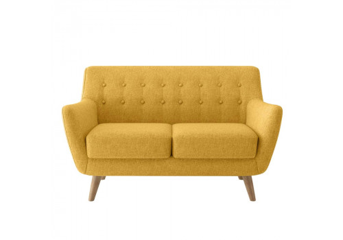 Диван Picasso двухместный горчичный, рогожка
