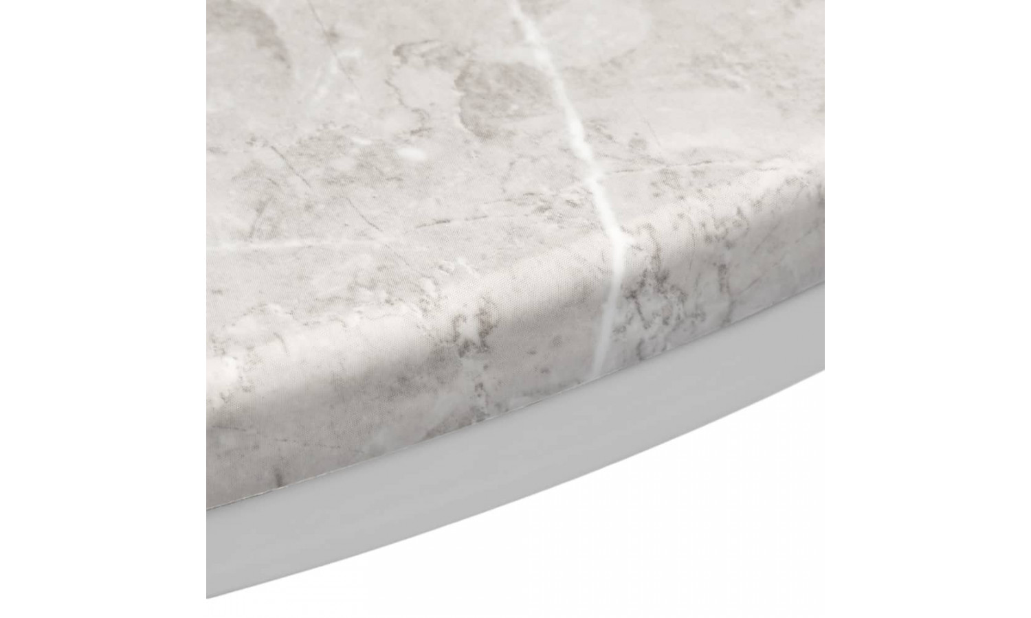 Набор кофейных столиков Tango бежевый мрамор с белыми ножками, 2шт