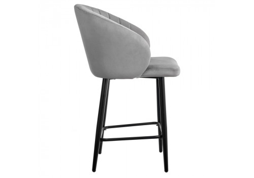 Стул полубарный Paola темно-серый