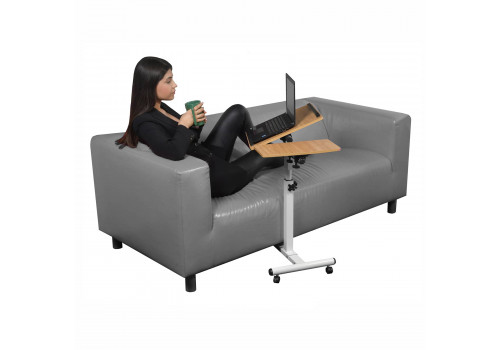 Стол многофункциональный Palma 60x40x62-96см, светлое дерево, белый