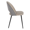 Стул Leo латте с жаккардом