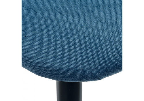 Стул Cleo голубой с черными ножками