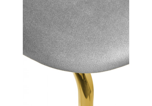 Стул Elle серый с золотыми ножками