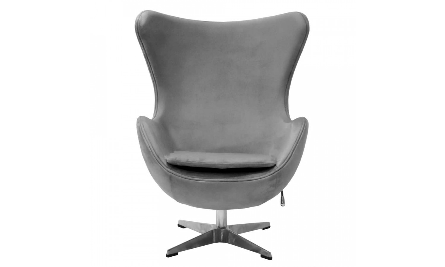 Кресло EGG STYLE CHAIR серый, искусственная замша