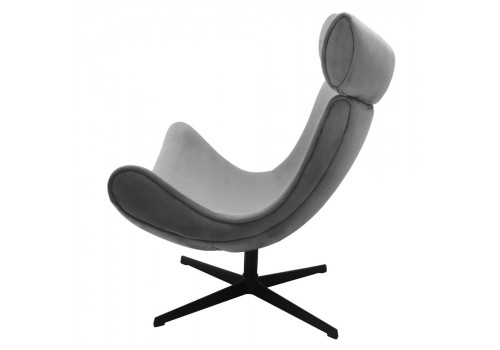 Кресло TORO серый, искусственная замша