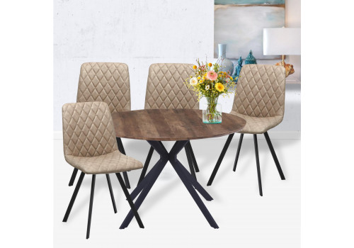 Стул Mate сизо-табачный