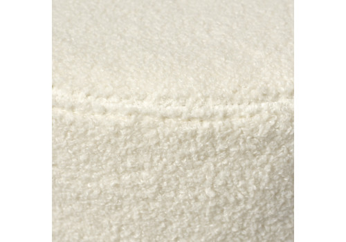 Стул-пуф Otis белый, искусственный мех