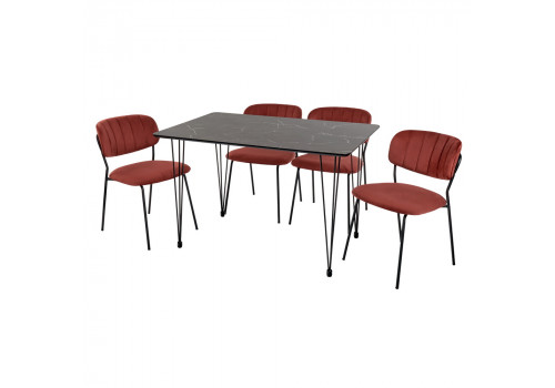 Стул Carol терракотовый