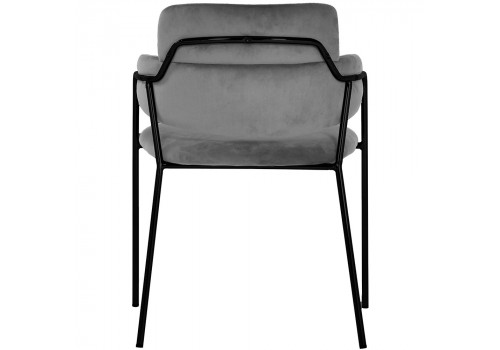 Стул Napoli серый с черными ножками
