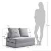 Диван Флекс двухместный раскладной серый – Bradex home