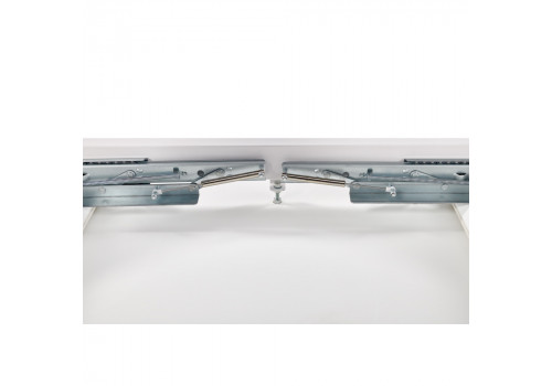 Стол Vito раскладной 120-184x80x75см, керамогранит белый мрамор, белый