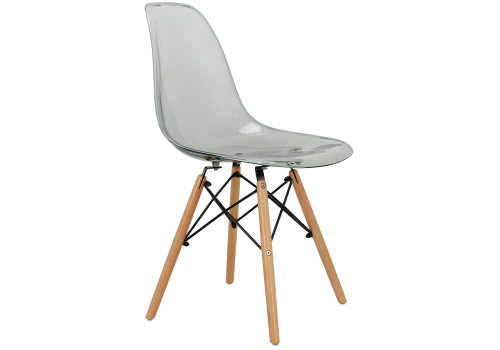 Стул Eames прозрачный серый
