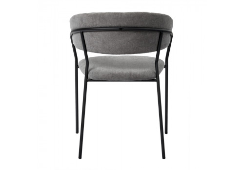 Стул Turin серый вельвет с чёрными ножками