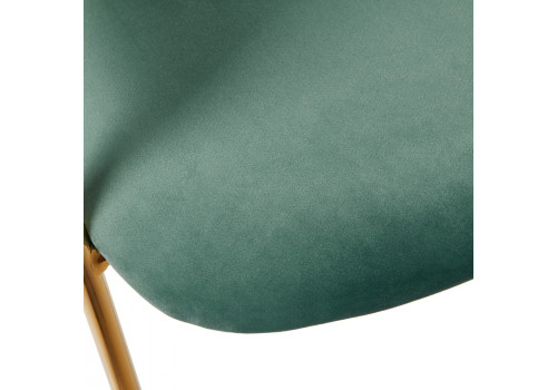 Стул Turin мятный с золотыми ножками