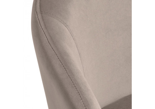 Стул-полукресло Emil латте с золотыми ножками