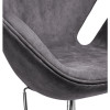 Кресло SWAN STYLE CHAIR тёмно-серый, искусственная замша