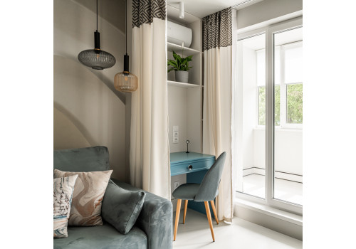 Стул Cleo сине-серый