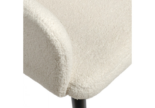 Стул Bruno белый, искусственный мех