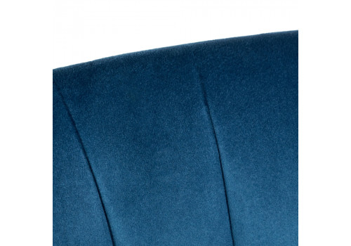 Стул Bella синий, темный орех