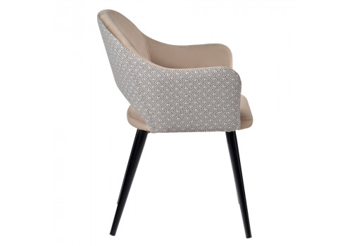 Стул Bruno латте с жаккардом