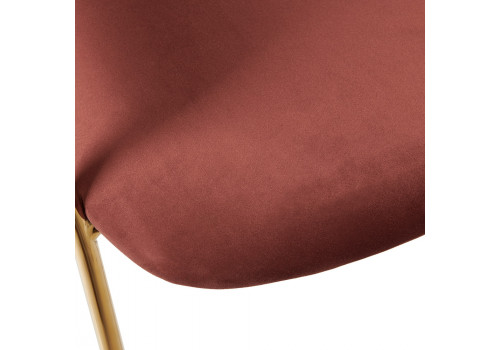 Стул Turin терракотовый с золотыми ножками