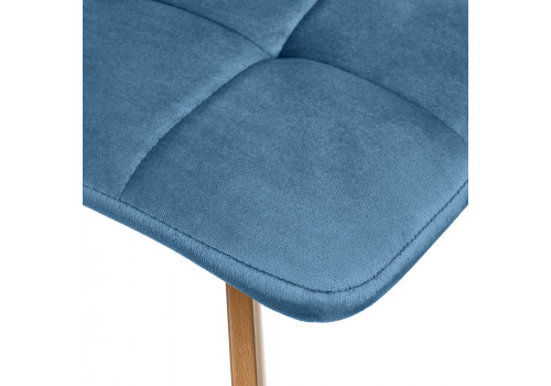 Стул Easy тёмно-бирюзовый с ножками под дерево