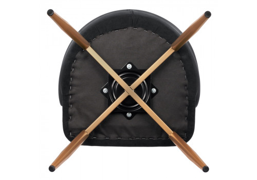 Стул Paola графит, бронза, на поворотном механизме