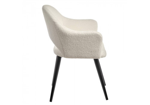 Стул Bruno белый, искусственный мех