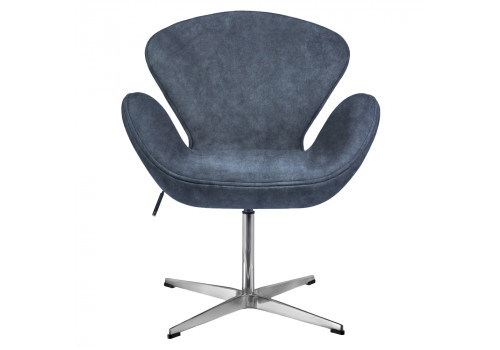 Кресло SWAN STYLE CHAIR тёмно-серый, искусственная замша