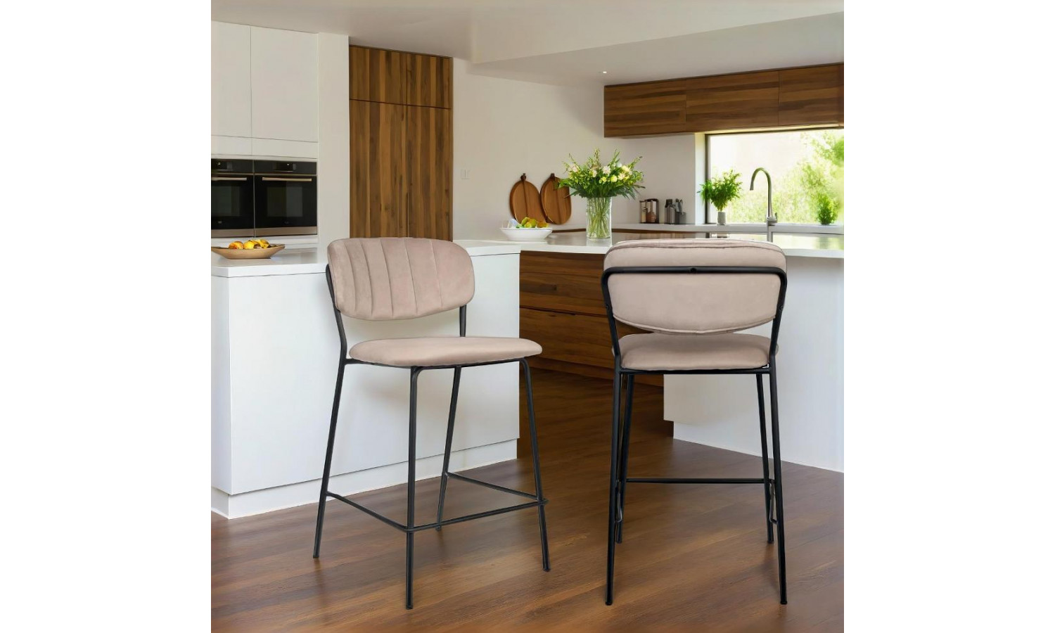 Стул полубарный Carol латте