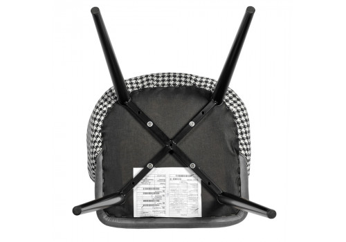 Стул Paola тёмно-серый с жаккардом