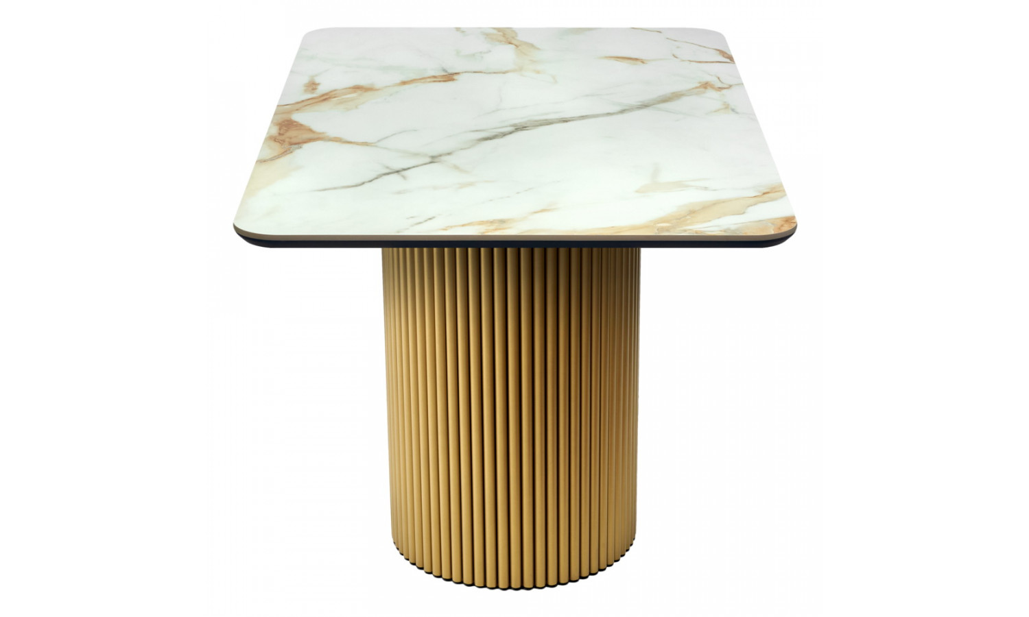 Стол Festa 140x85x77см, керамогранит Calacatte gold мрамор
