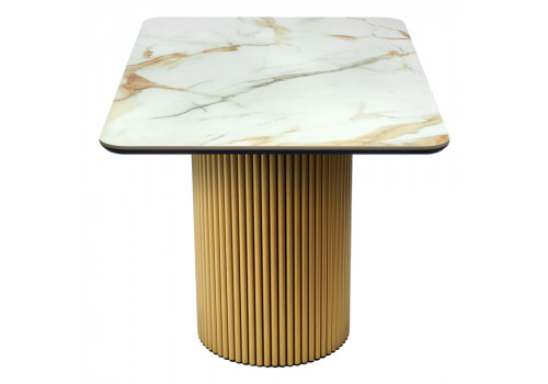 Стол Festa 140x85x77см, керамогранит Calacatte gold мрамор