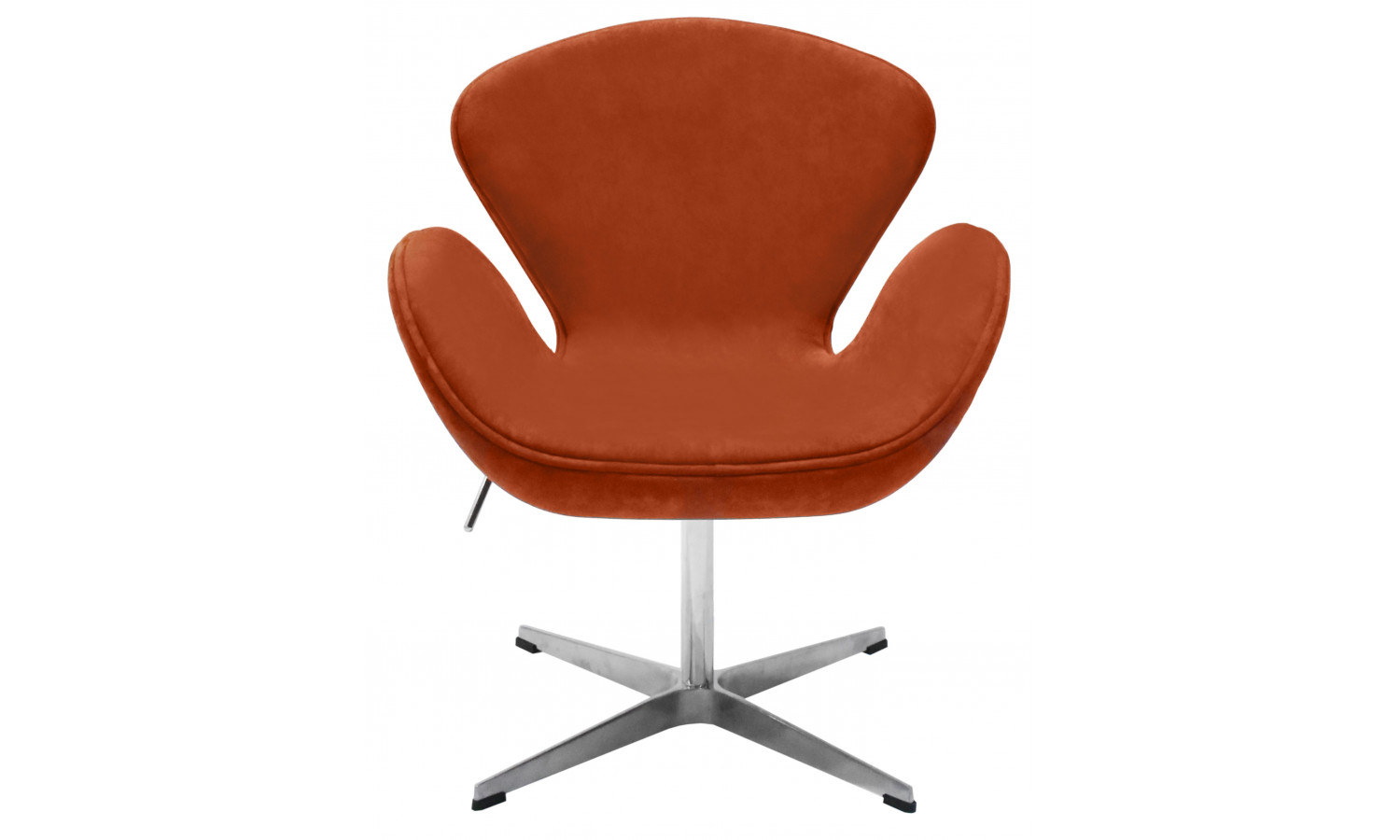 Кресло SWAN STYLE CHAIR терракотовый, искусственная замша
