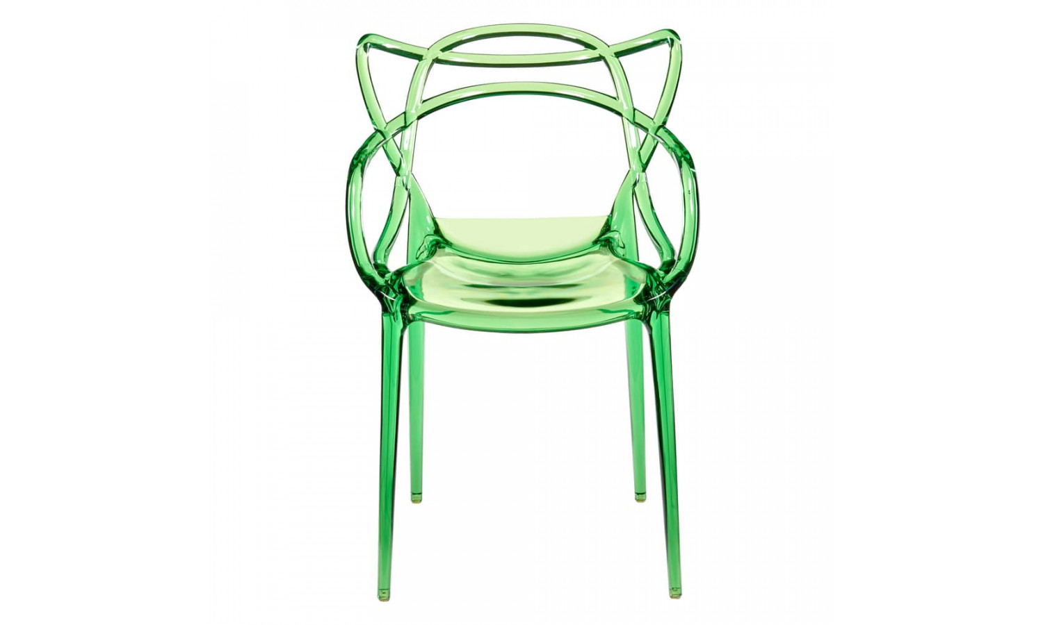 Стул Masters прозрачный зелёный
