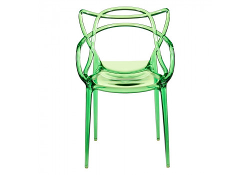 Стул Masters прозрачный зелёный