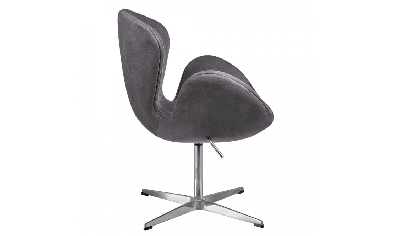 Кресло SWAN STYLE CHAIR тёмно-серый, искусственная замша