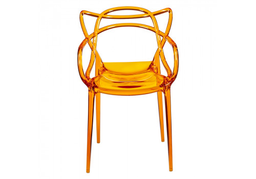 Стул Masters прозрачный оранжевый