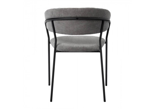 Стул Turin серый вельвет с чёрными ножками