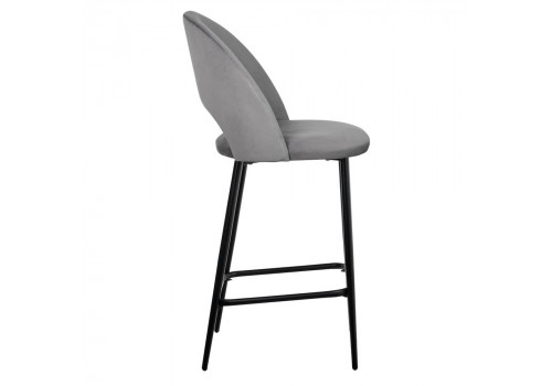 Стул полубарный Leo темно-серый
