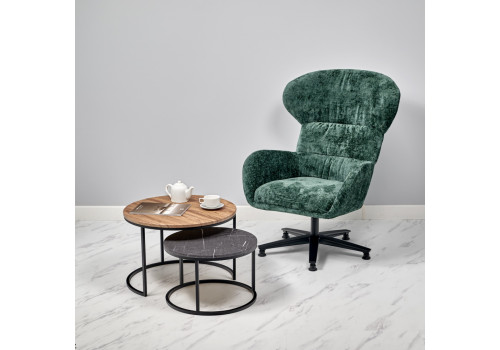 Кресло Teddy зелёный шенилл