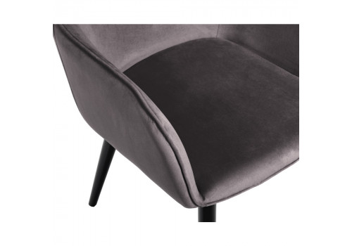 Стул Frida тёмно-серый велюр