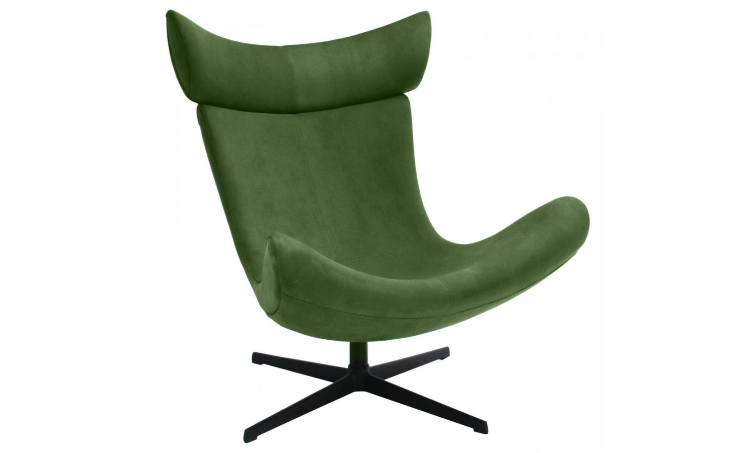 Кресло TORO зеленый, искусственная замша