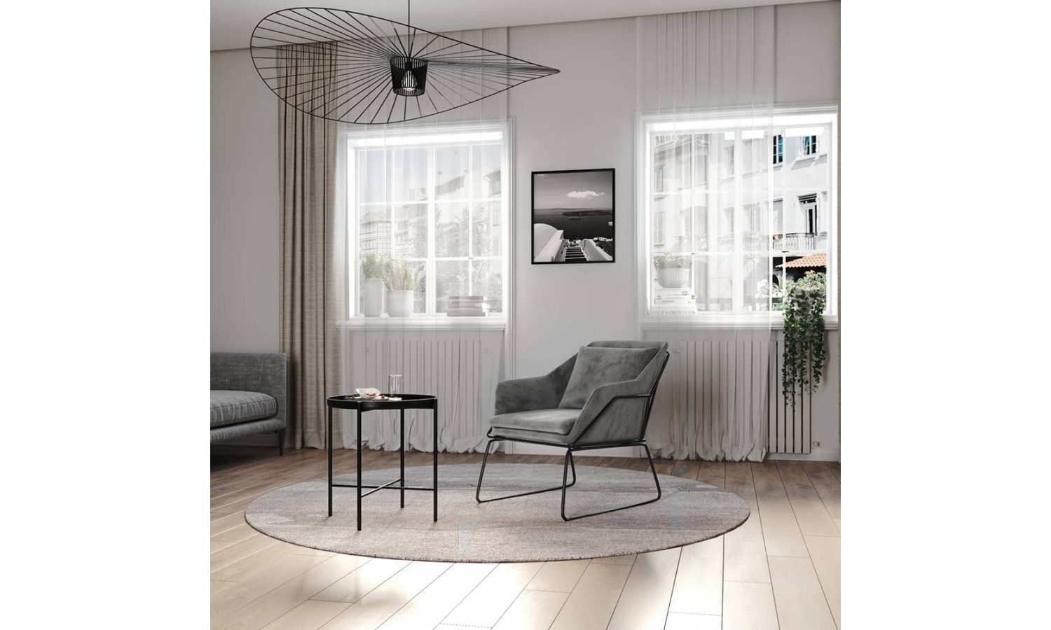 Оттоманка ALEX серый