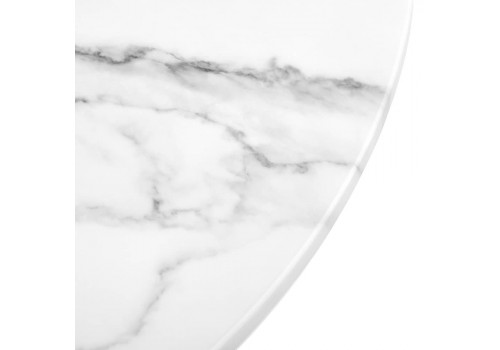 Набор кофейных столиков Tango белый мрамор с белыми ножками, 2шт